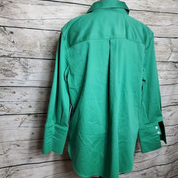 Chico's No Iron Stretch Solid Shirt Size Large NWT Reg $79.50 - Picture 4 of 10